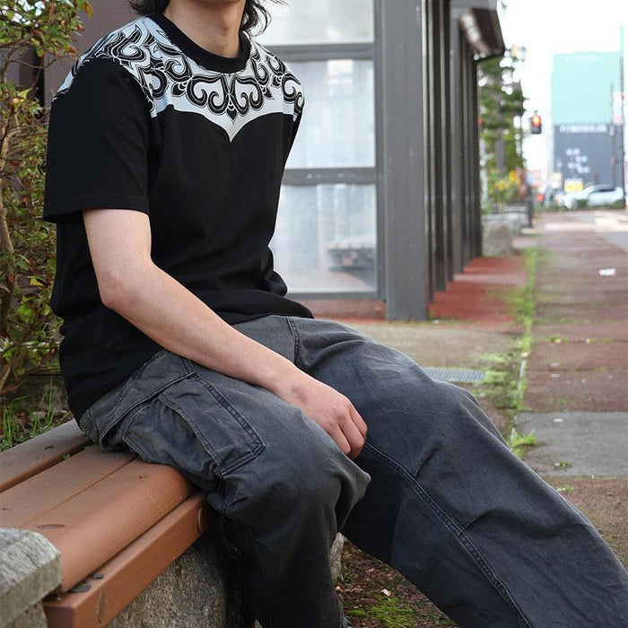[T-SHIRT] AINU PATTERN B | AINU CRAFTS | CIKARPE AKAN