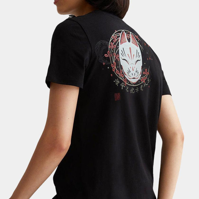 [T-SHIRT] FOX | SILK-SCREEN PRINT | WAJIN Art T-shirts Japan