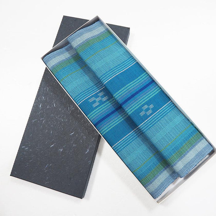 [TABLE MAT] NILAI-KANAI (BLUE) | YAEYAMA MINSAH (TEXTILES) | AZAMIYA