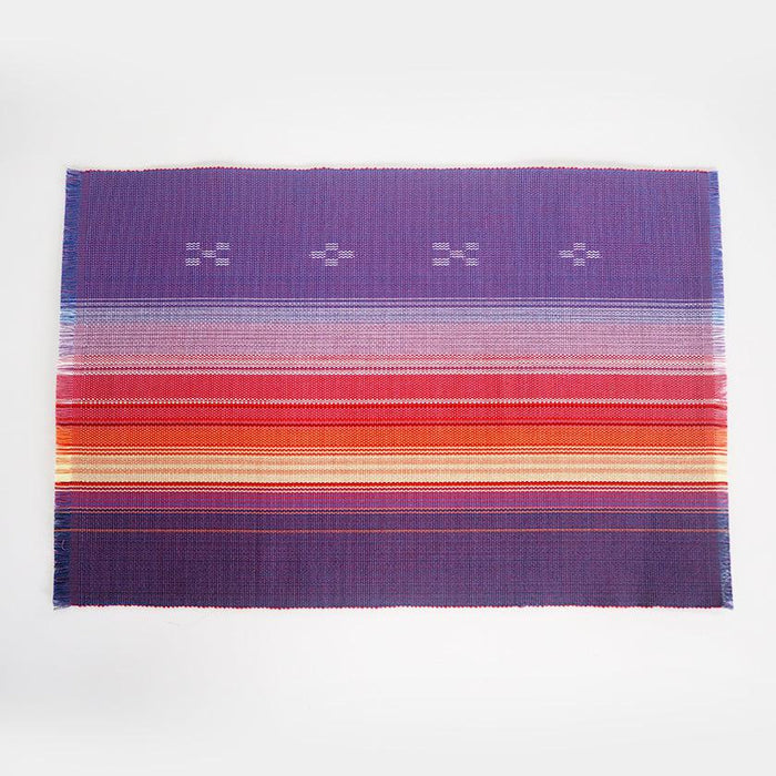 [TABLE MAT] TAIYO-AYA (PURPLE) | YAEYAMA MINSAH (TEXTILES) | AZAMIYA