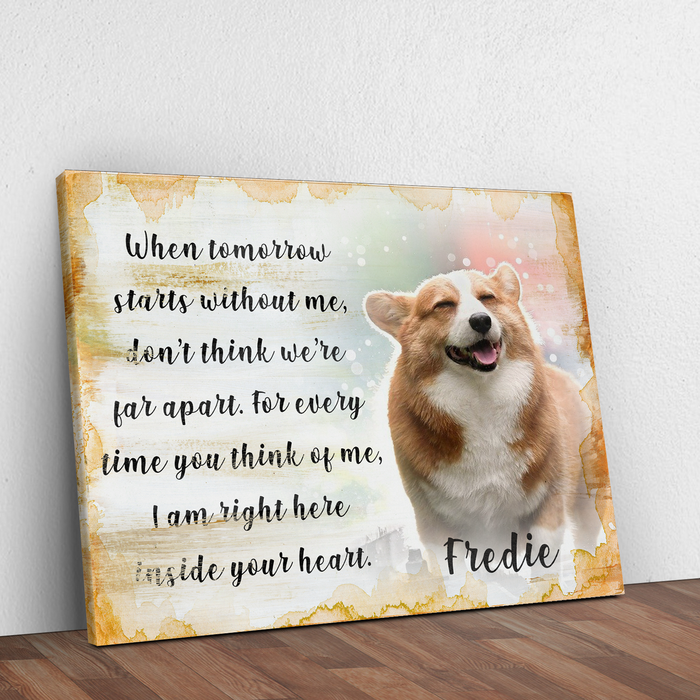 Tailored Canvases Personalized Pet Memorial Canvas Sign — USA Made