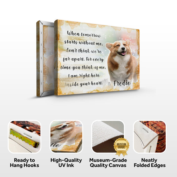 Tailored Canvases Personalized Pet Memorial Canvas Sign — USA Made