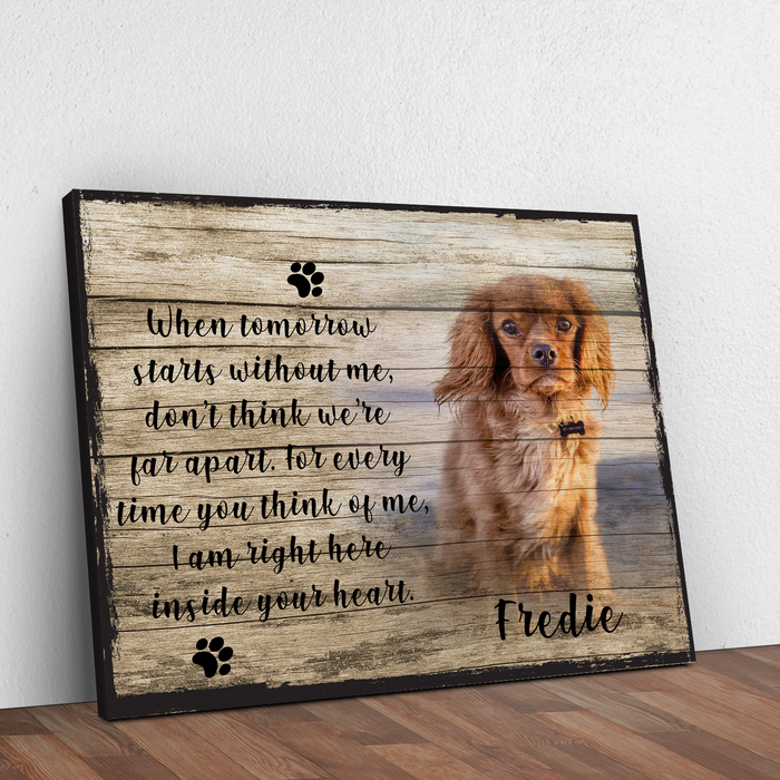 Tailored Canvases Personalized Pet Memorial Canvas Sign — USA Made