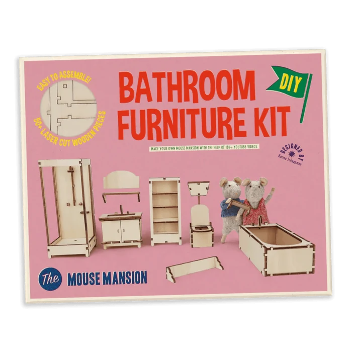 The Mouse Mansion - Bathroom Furniture Kit RESTOCK - Ruby & Grace
