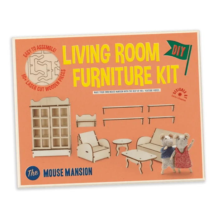 The Mouse Mansion - Living Room Furniture Kit RESTOCK - Ruby & Grace