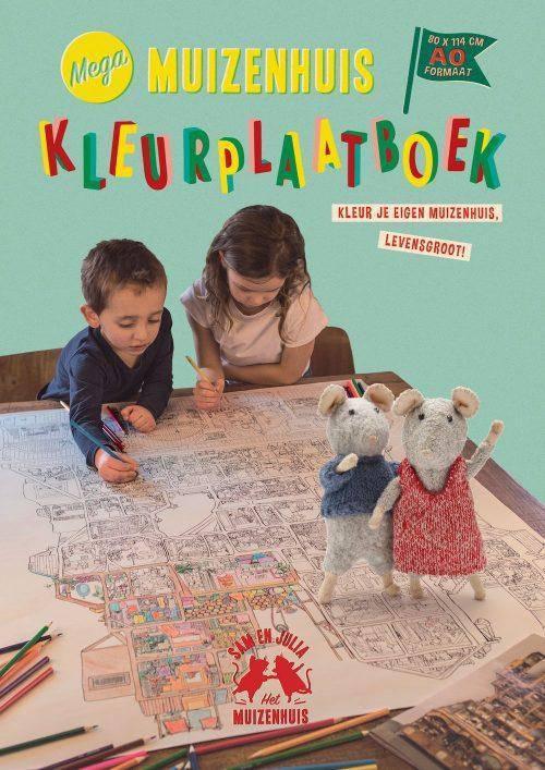 The Mouse Mansion Sam and Julia XL Colouring Sheet  RESTOCKED.