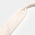 [TIE] ORIGINAL LOGO BLESSED WHITE | JAPANESE SILK | SHAKUNONE (WITH GIFT PAPER BAG)