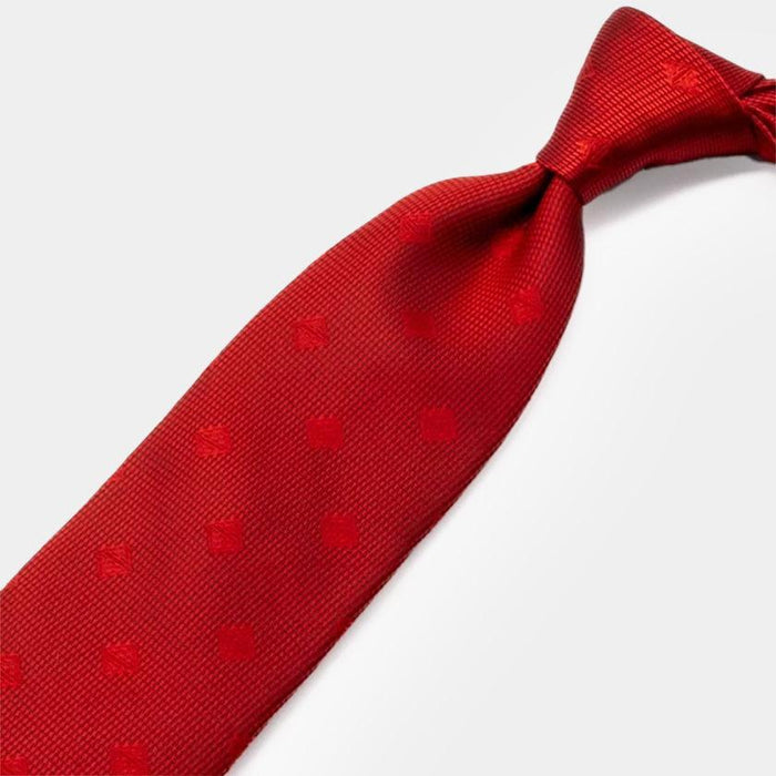 [TIE] ORIGINAL LOGO DEEP CRIMSON | JAPANESE SILK | SHAKUNONE (WITH GIFT PAPER BAG)