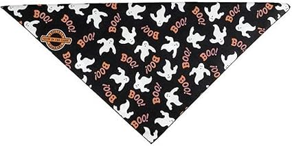 Top Performance Halloween Glow Ghost Pet Bandana Hav-A-Hank Fun Accessory 2-Pack