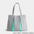 Light Gray / Emerald Green