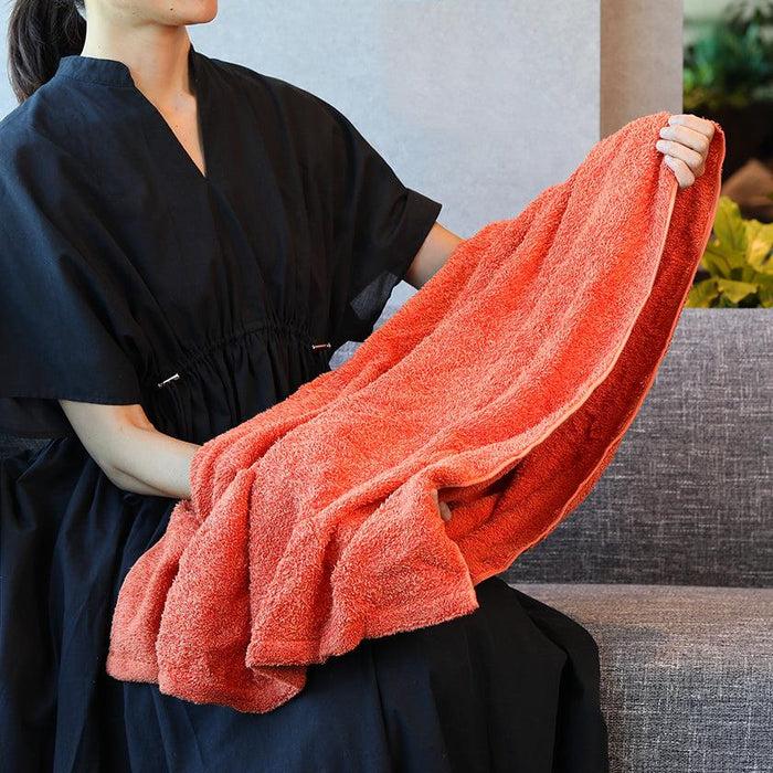 [TOWELS] BATH TOWEL * 2 (ORANGE, BRITISH SHORTHAIR) | ORGANIC TOWEL | HIPPOPOTAMUS