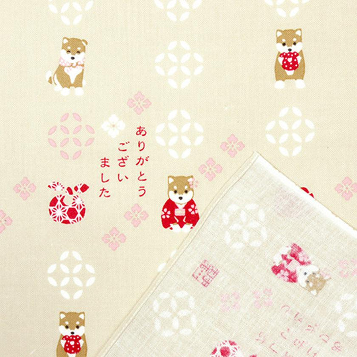 [TOWELS] HANDKERCHIEF THANK YOU VERY MUCH MAME-SHIBA | YOKOHAMA DYEING | HAMAMONYO