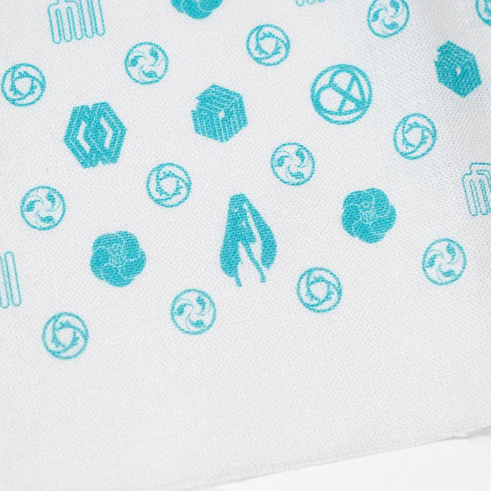 [TOWELS] HATSUNE MIKU | BLUE ON WHITE | ISE COTTON | HATSUNE KOUBOU