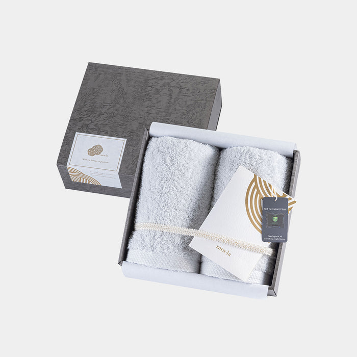 [TOWELS] "REI" 2 FACE TOWELS SET | IMABARI TOWELS