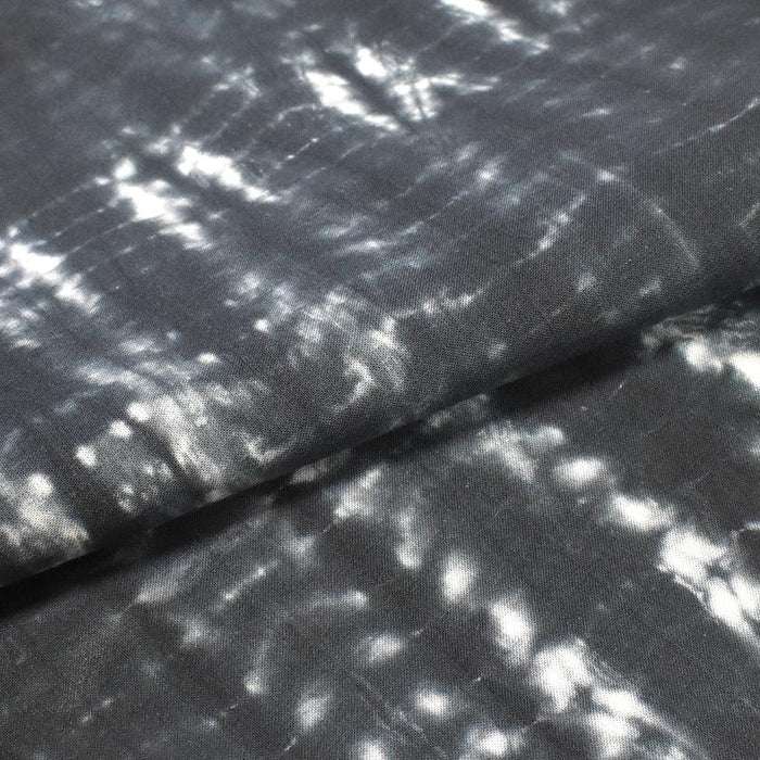 [TOWELS] TENUGUI TORNADO-SHIBORI (BLACK) | KYOTO KANOKO SHIBORI| YOAKE