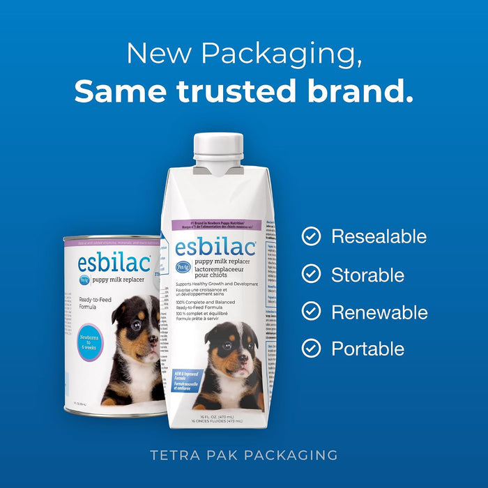 Toy Breed Puppy Feeding Bundle – Esbilac Liquid 16 oz & 2 oz Nursing Bottle