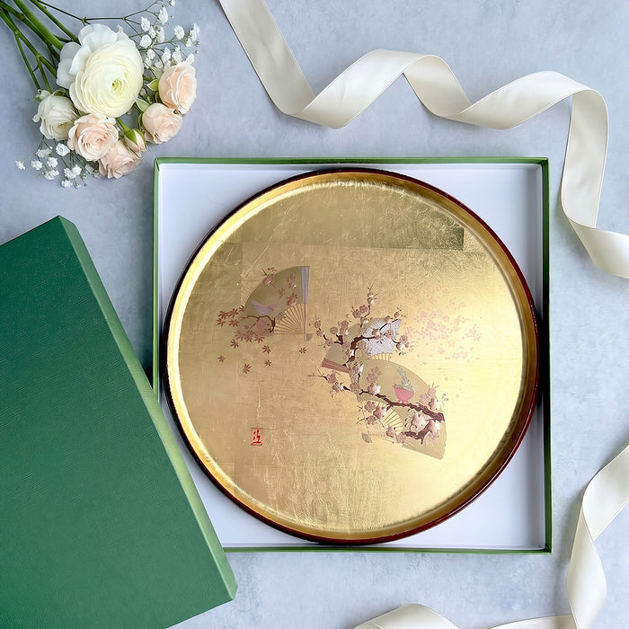 [TRAY] JOY OF SPRING'S ARRIVAL | KANAZAWA GOLD LEAF | HAKUICHI