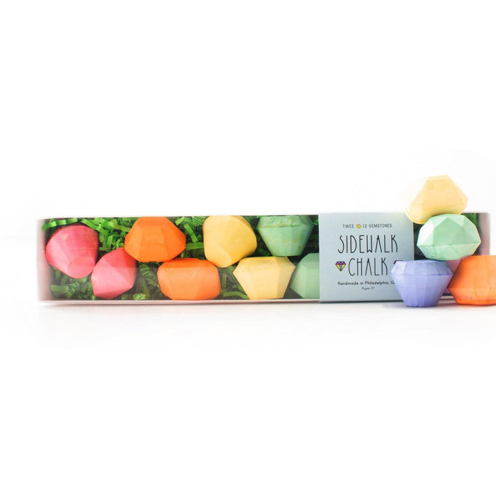 Twee Sidewalk Chalk Gemstones.