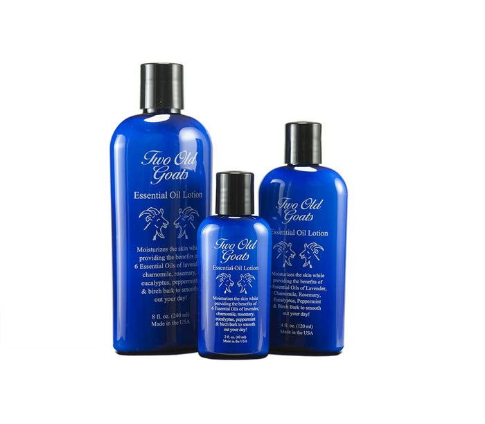 Two Old Goats Essential Lotion for Tired Muscles Nourishing Goat Milk 8 oz.
