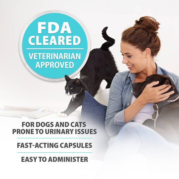 Uracid DL-Methionine 0.2g Capsules for Dogs & Cats – Supports Urinary Tract, Reduces Urine Odor, Prevents Stones