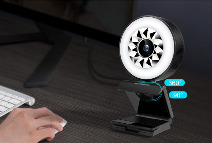 USB Webcam 1080P with Fill Light - photo 3