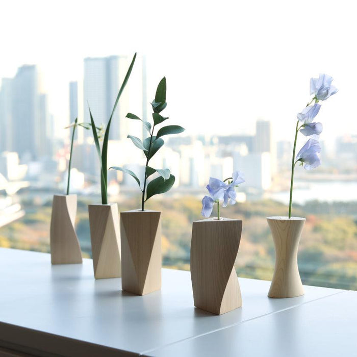 [VASE] FLOWER VASE (TRIANGLE C) | WOODWORKING | KINO-SACHI