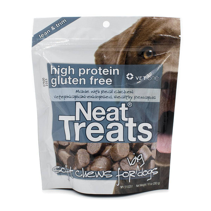 Vet One Neat Treats High Protein Gluten Free Soft Chews for Big Dogs Real Chicken 10 oz.