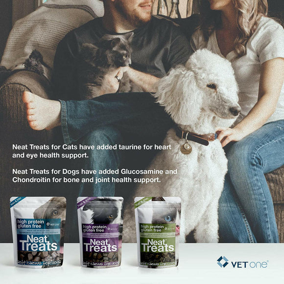 Vet One Neat Treats High Protein Gluten Free Soft Chews for Big Dogs Real Chicken 10 oz.