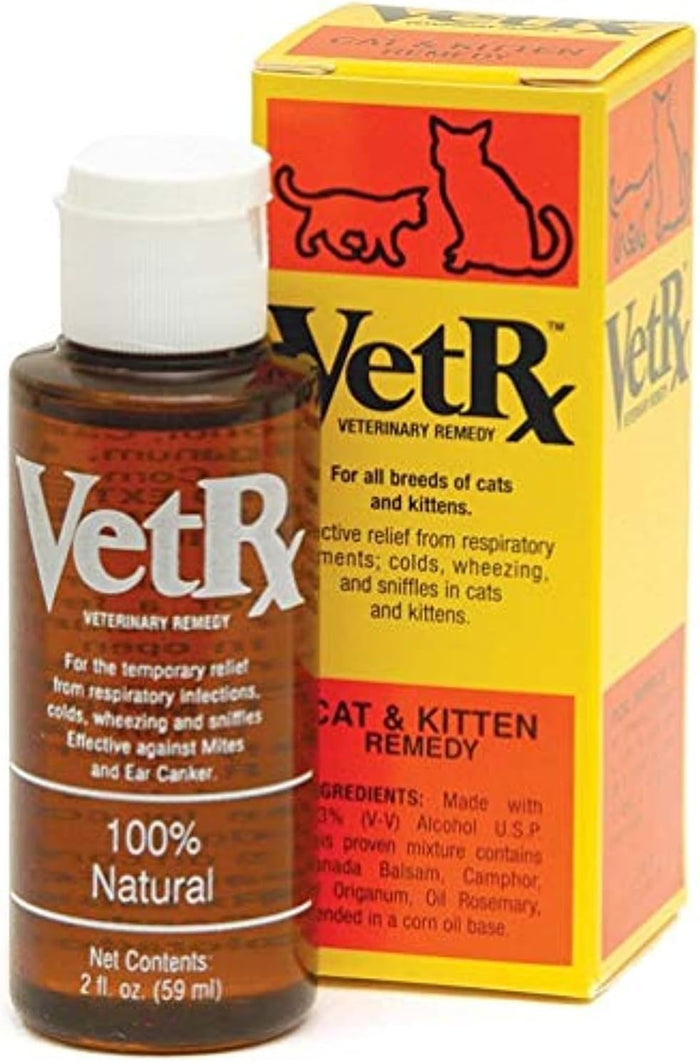 VetRx Cat Kitten Respiratory Treatment Natural Congestion Allergy Relief 2 oz.