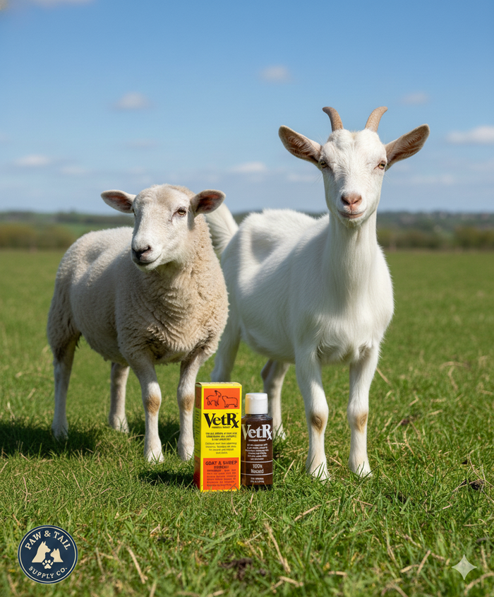 VetRx Goat & Sheep Relief & Prevention Respiratory Infections & Ear Mites 2 oz.