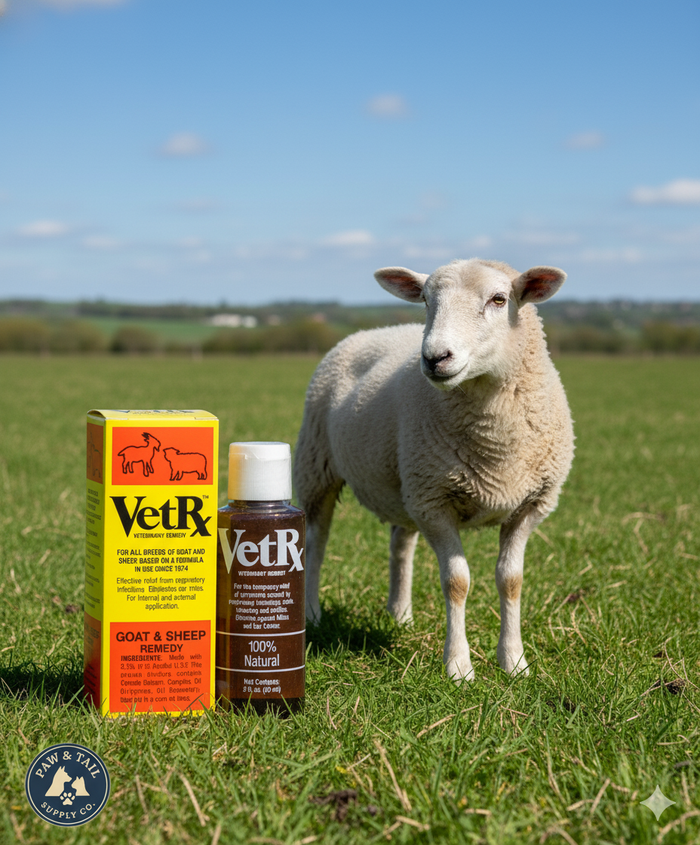VetRx Goat & Sheep Relief & Prevention Respiratory Infections & Ear Mites 2 oz.