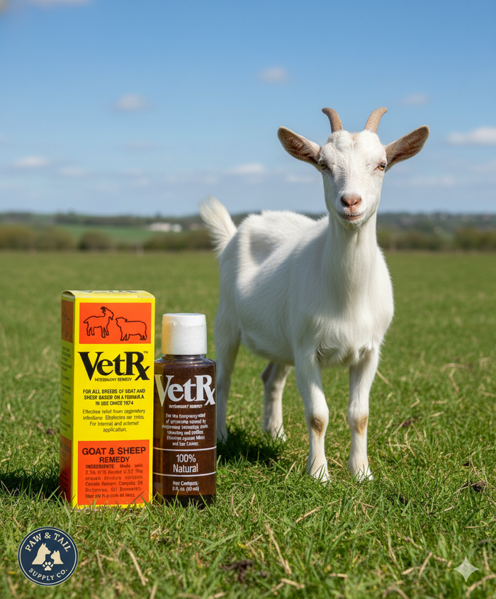 VetRx Goat & Sheep Relief & Prevention Respiratory Infections & Ear Mites 2 oz.