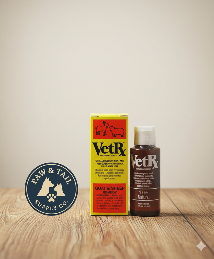 VetRx Goat & Sheep Relief & Prevention Respiratory Infections & Ear Mites 2 oz.