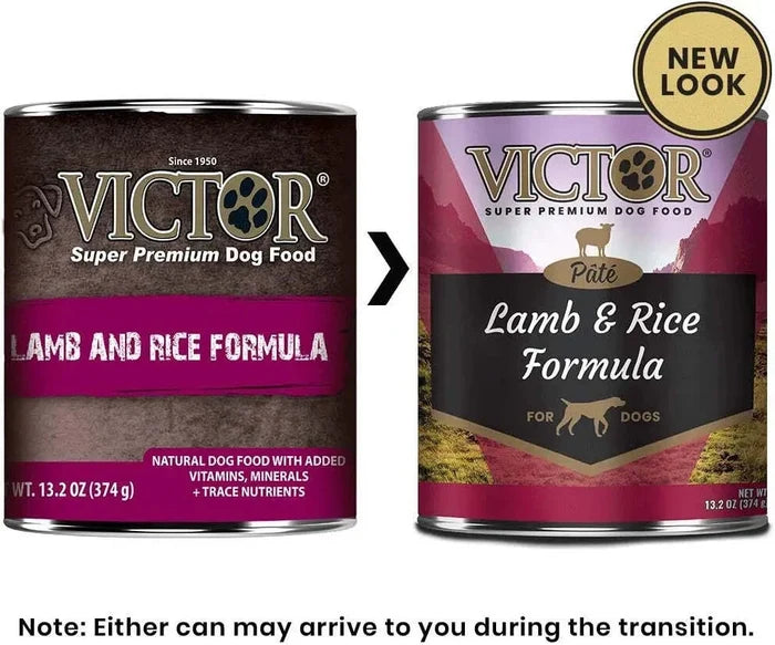Victor Lamb And Rice Recipe Canned Wet Dog Food 13.2oz 2-Pack