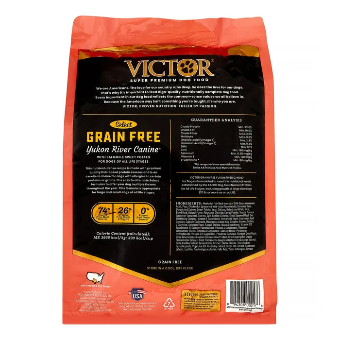 Victor Yukon River Salmon Grain-Free Dog Food 5lbs. All Life Stages
