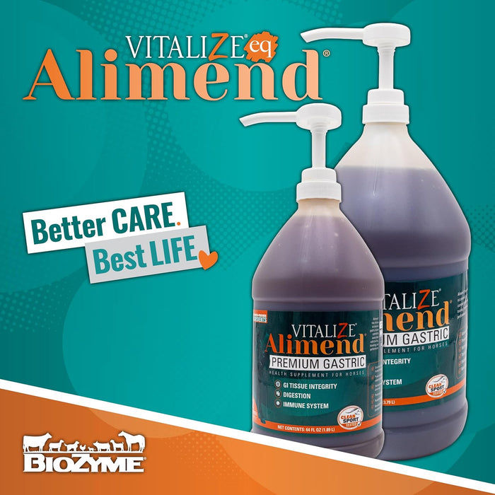 Vitalize Alimend Horse Digestive Supplement Gastric Support 64 oz.