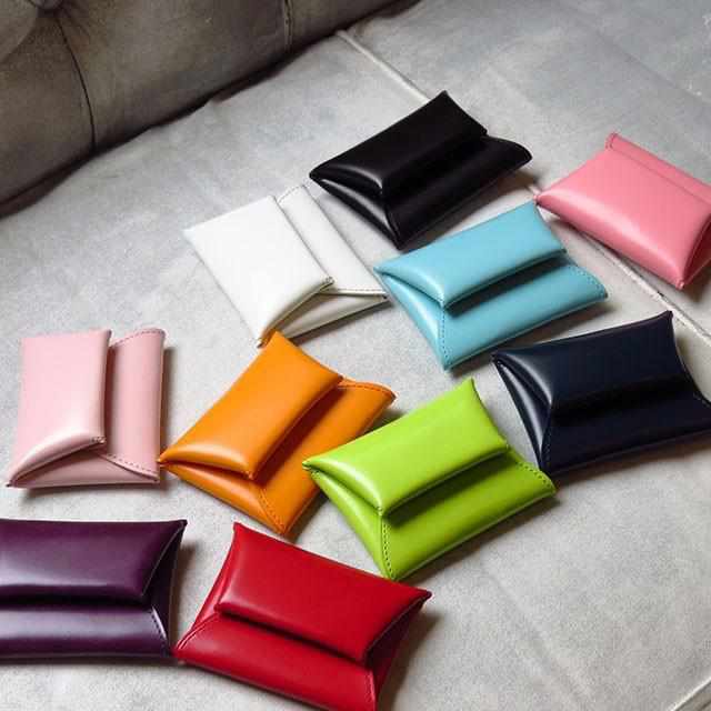 [WALLET / BAG] COIN PURSE LARGE (PEACH) | LEATHER WORK | SATORI