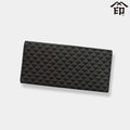 [WALLET] BUNDLE WALLET C WAVE SCALES (BLACK BASECOAT WITH GRAY LACQUER) | KOUSHU INDEN (LACQUERED DEERSKIN CRAFTS)| INDEN-YA