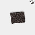 [WALLET] F COIN PURSE 08 TORTOISE SHELL (BLACK BASECOAT WITH WHITE LACQUER) | KOUSHU INDEN (LACQUERED DEERSKIN CRAFTS)| INDEN-YA