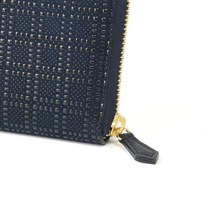 [WALLET] GINRO INDEN CHECKERED PATTERN  | KOSHU INDEN (LACQUERED DEERSKIN CRAFTS)| INDEN YAMAMOTO