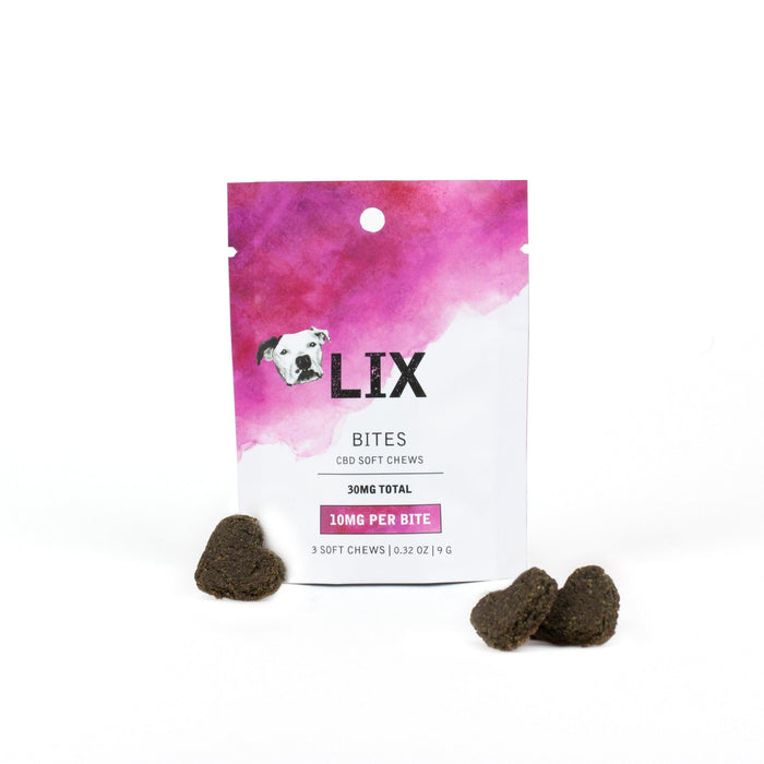 LIX BITES 10MG broad-spectrum CBD soft chews | Organic Chews for Anxiety Mobility & Inflammation