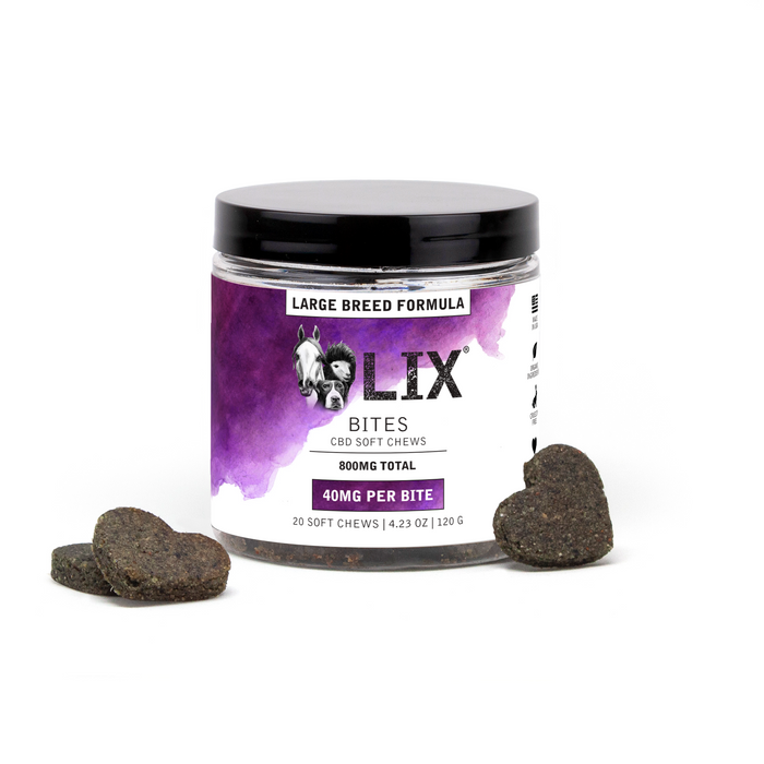Large Breed CBD BITES 40mg soft chews for anxiety and mobility