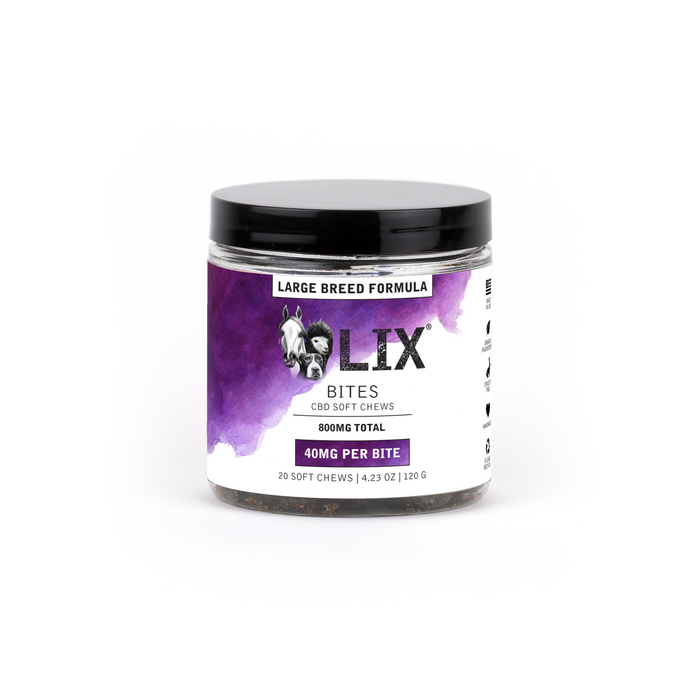 LIX Large Breed CBD soft chews for inflammation and wellness support