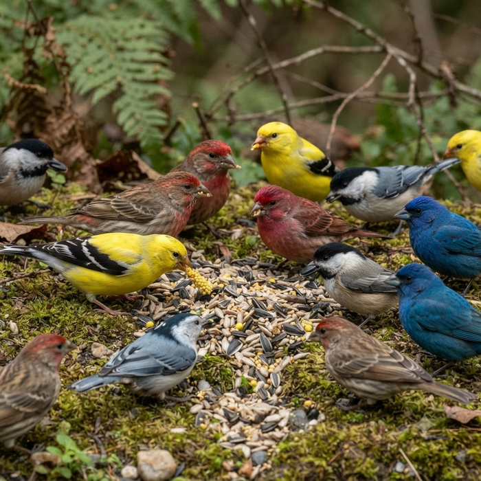 Wild Delight Golden Finch Wild Bird Food Nyjer Seed Blend 5lbs. Bag