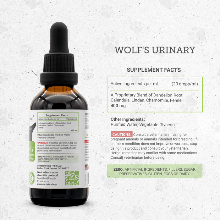 Wolf's Urinary - Healthy Urinary System Support in Dogs