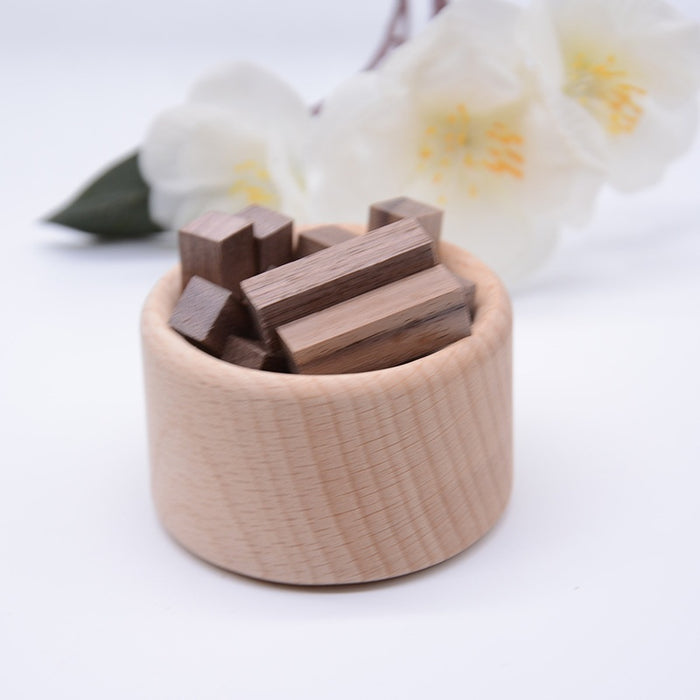Small Firewood Pile Essential Oil Wood Aromatherapy Aroma Diffuser Black Walnut Beech Wood Car Decorations - photo 4