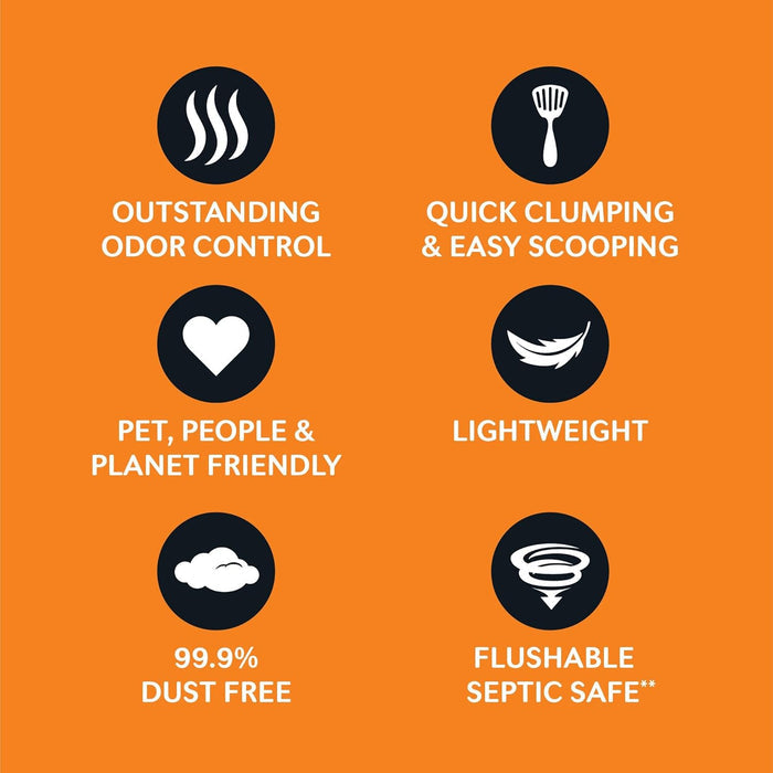 Worlds Best Low Tracking & Dust Control Unscented Cat Litter