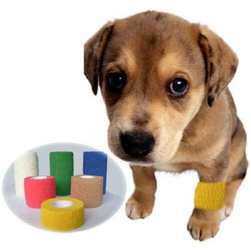 Wrap-It-Up 4" Self Cohesive Flexible Bandages Pets Animals & Humans 18CT, Black Piccardmeds4pets.com