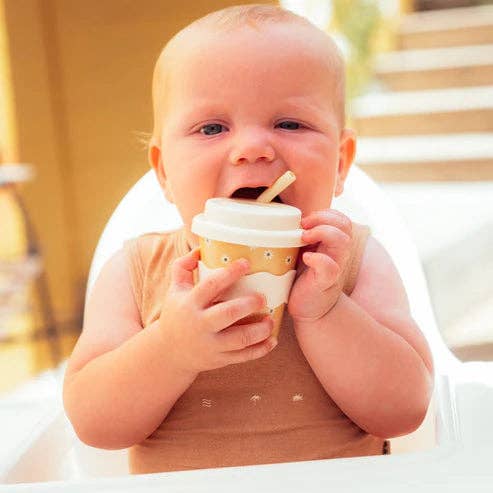 Yellow Daisy Babychino Cup 4oz: SOLD OUT