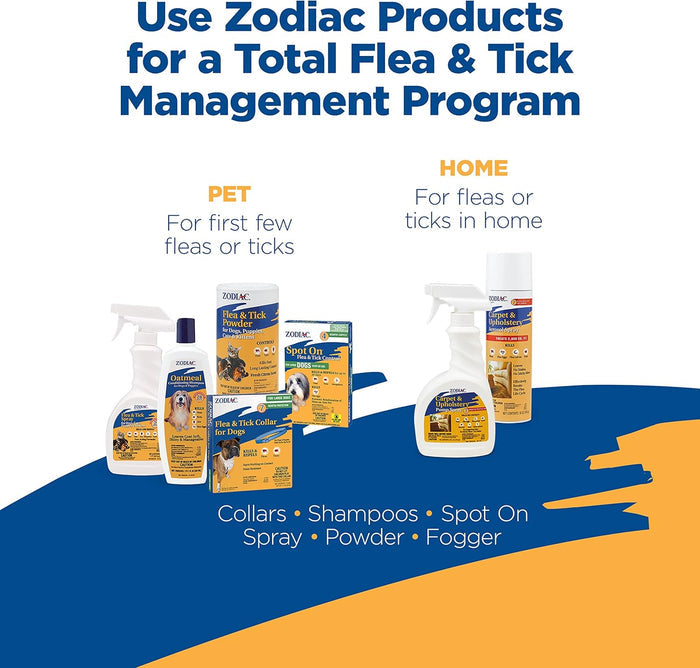 Zodiac Flea & Tick Powder 6 oz. for Dogs Puppies Cats Kittens Shaker Top 2PCK